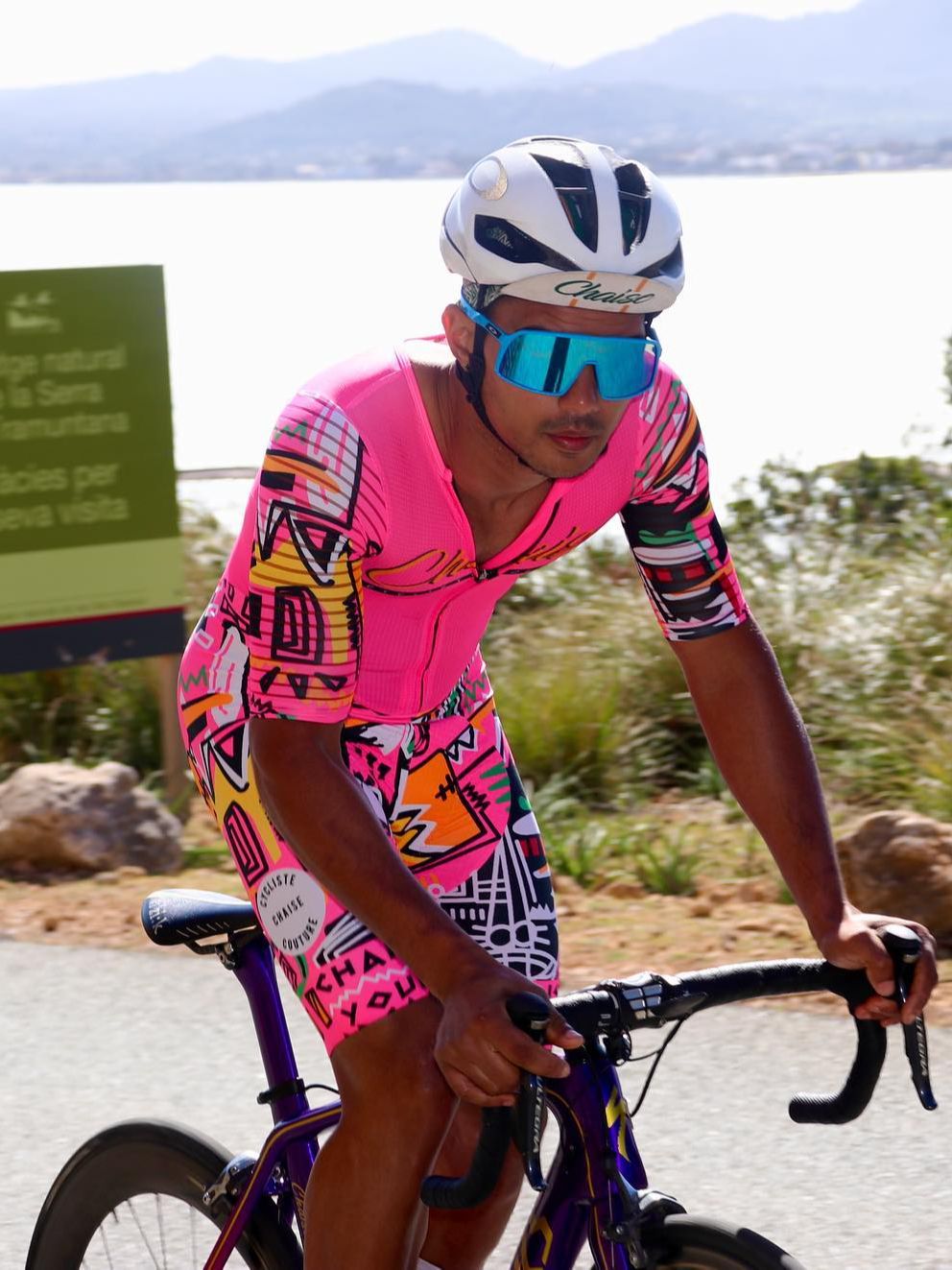 Triathlon Cycling Kit - Chaise Cycliste Couture MEN skinsuit abbigliamento