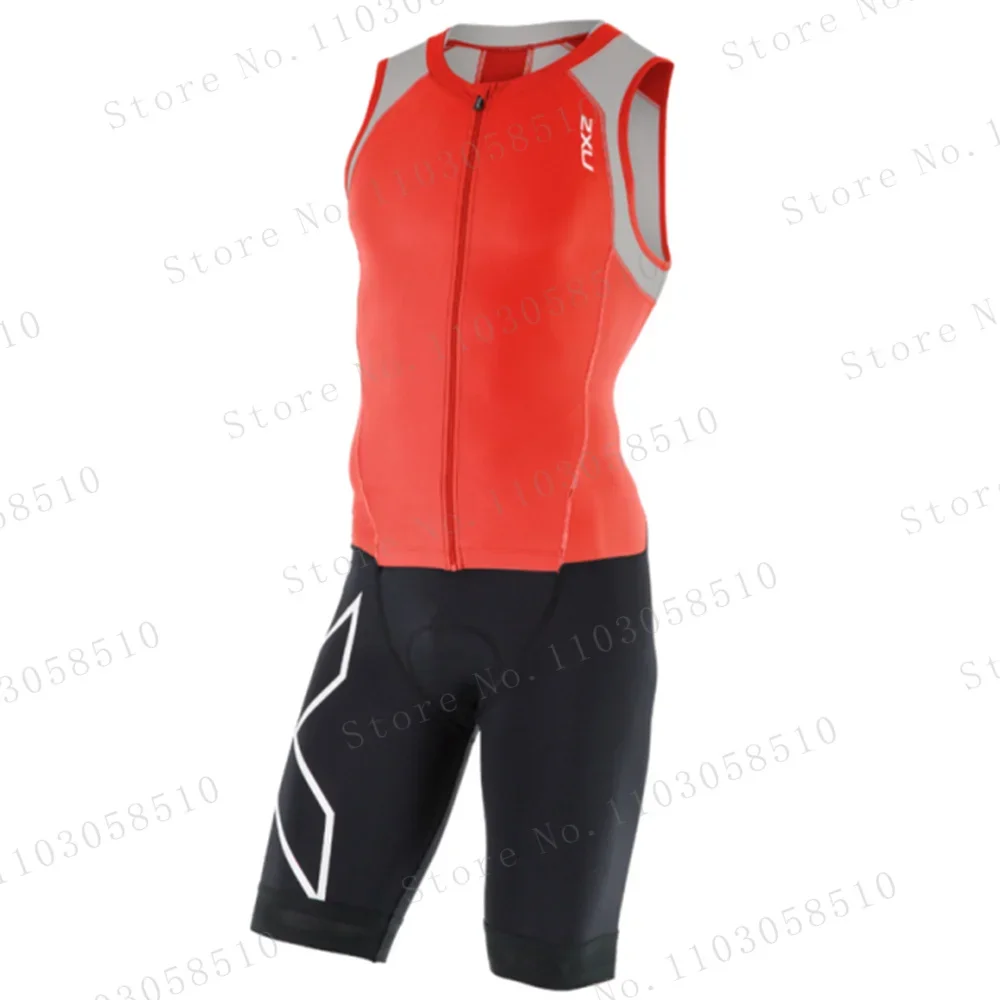 Triathlon Cycling Kit - Tuta da Triathlon Zxu per Uomo,