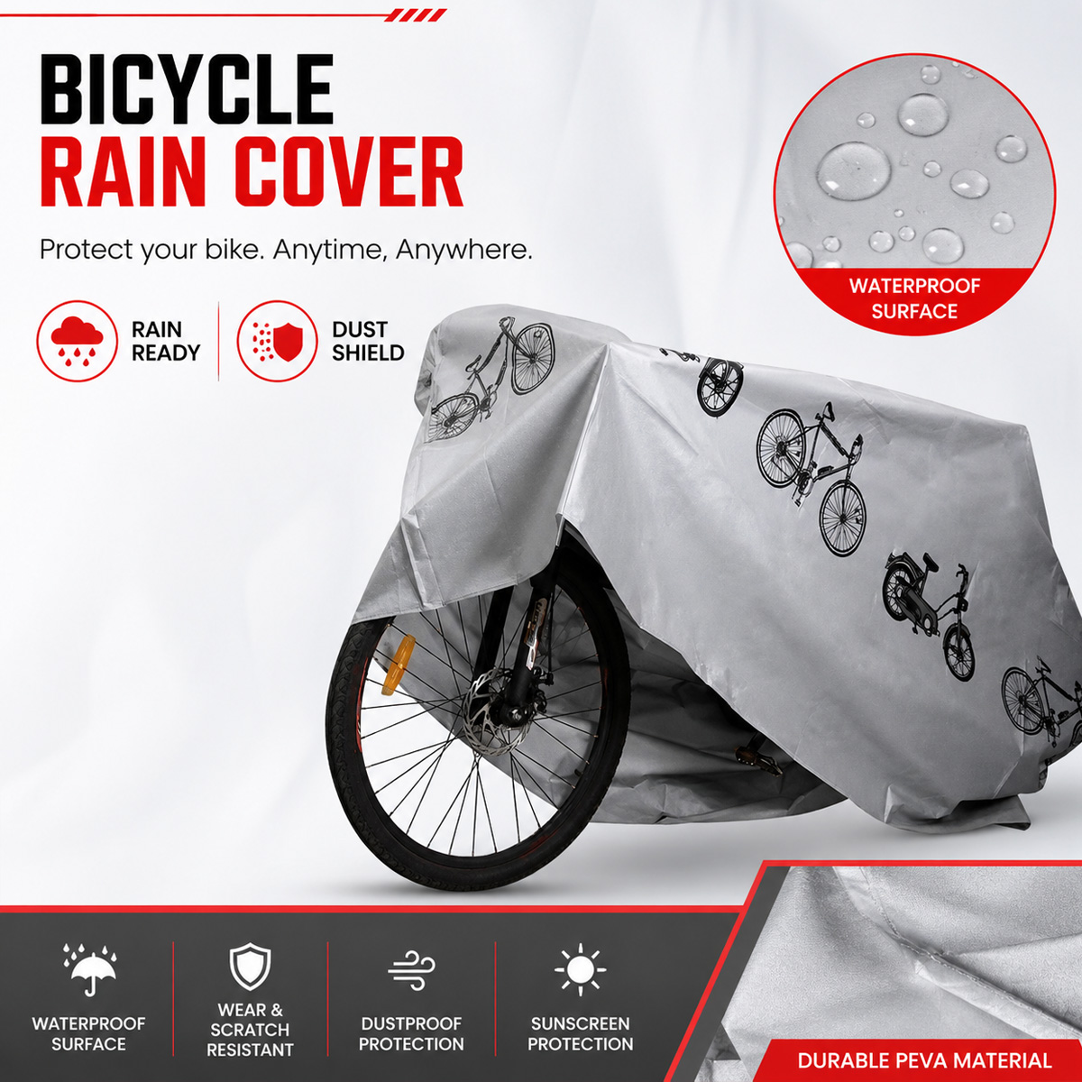 PINMOAP Copertura universale a - Cycling Gear In Rain recensione e prezzo