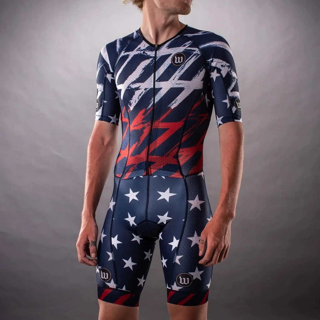 Wattie Ink Men Skinsuit Cyclin - Triathlon Cycling Kit recensione e prezzo