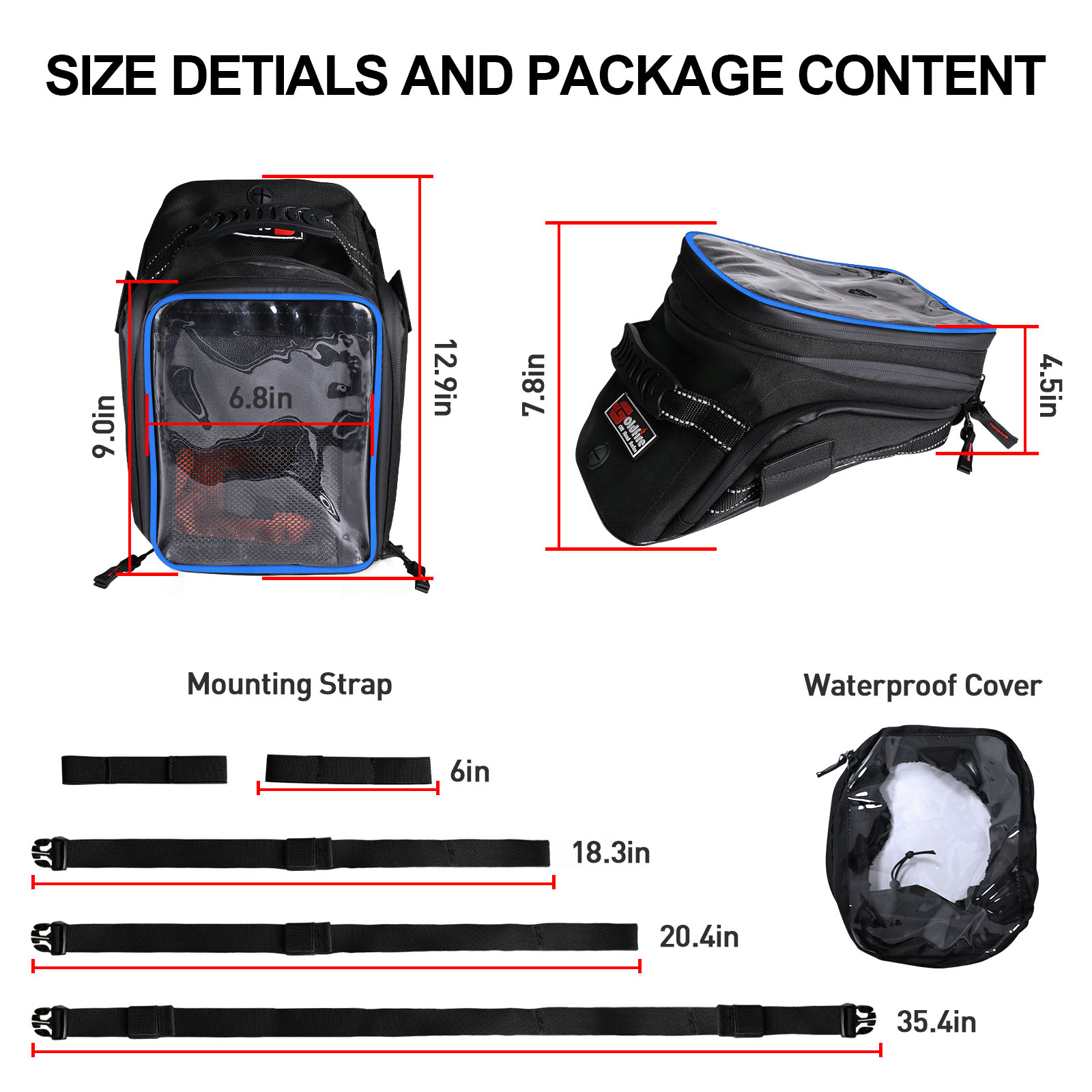 Borse da serbatoio per moto es - Cycling Gear Organizer Bag recensione e prezzo